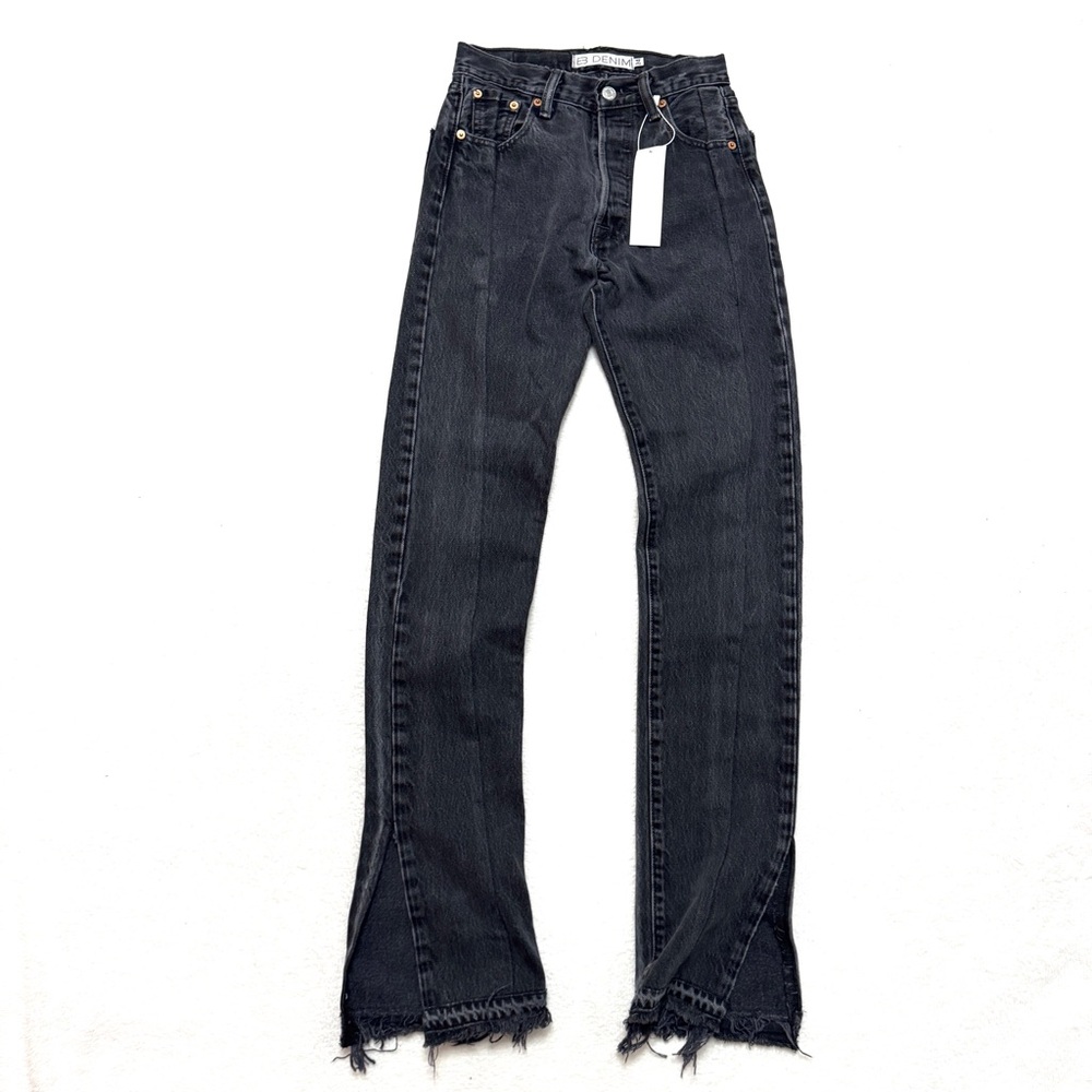 EB Denim Black Straight Leg Jeans